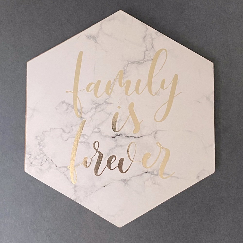 “FAMILY IS FOREVER” Wood Wall Decor